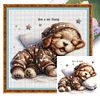 Sleeping Puppy-11CT Stamped Cross Stitch 40*40cm/15.75*15.75in