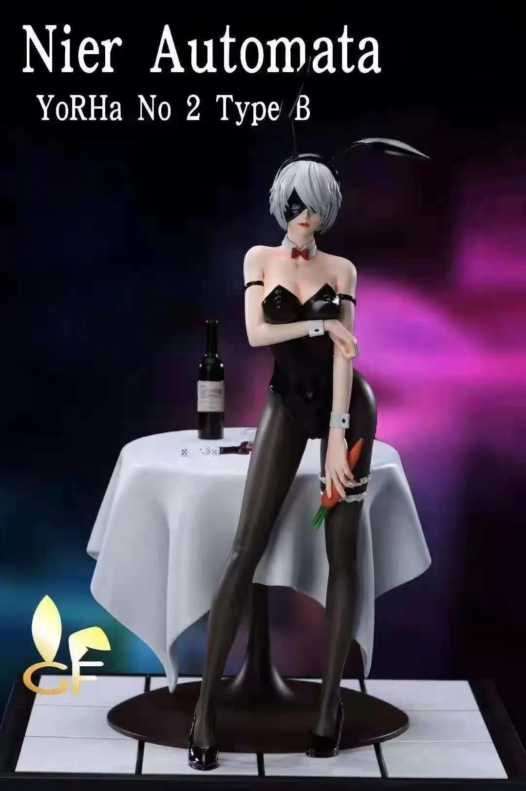 NieR:Automata 2B Bunny Statue(GK)セット Anime 2b YoRHa Bunny Grils 1/7 Scale Ver.PVC Figure Statue