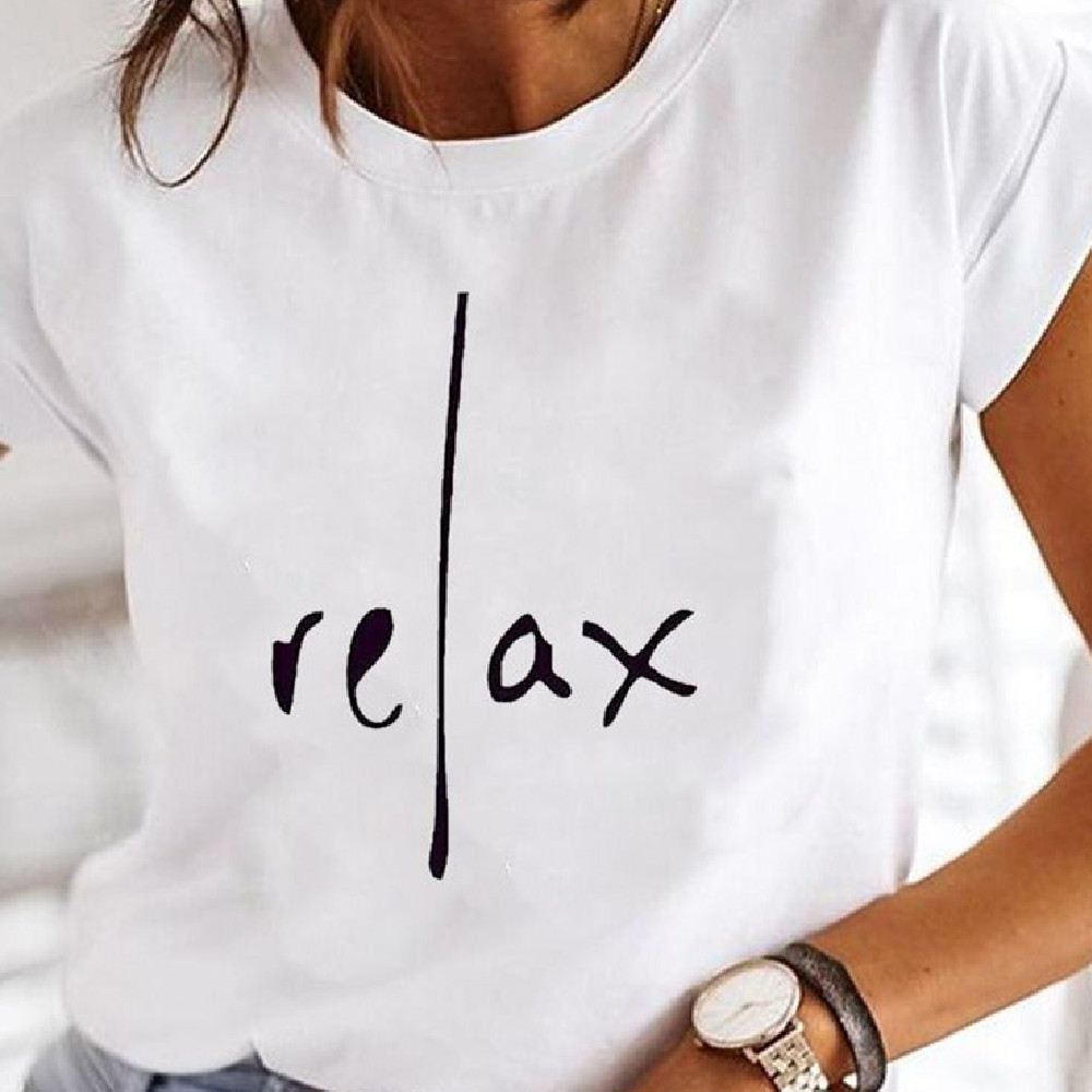 Mature Women's Casual Short Sleeve T Shirt Top
