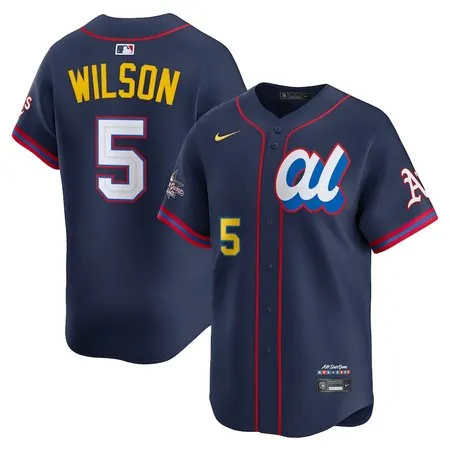 Youth American League #5 Jacob Wilson  Navy 2025 All-Star Edition Limited Player Jersey