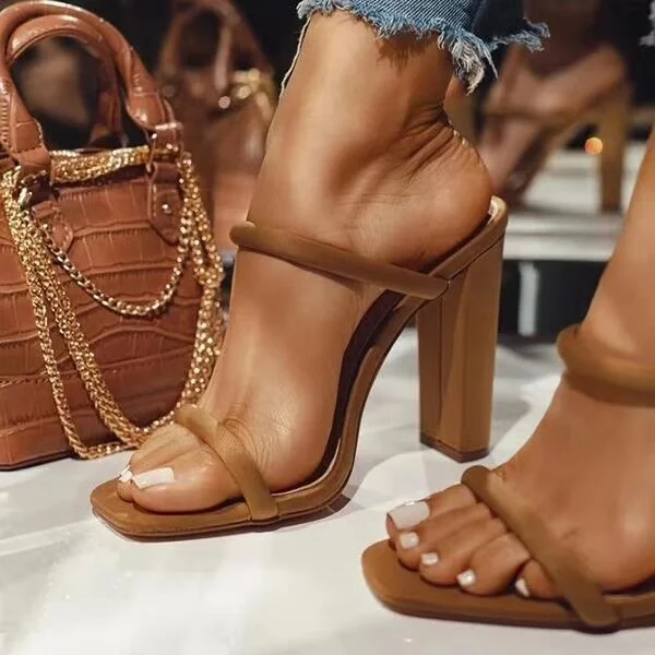 2022 Summer New Women Shoe Sexy High Heels Open Toe Sandals Women Casual Sandals Fashion Comfortable Women Sandals Zapatos Mujer