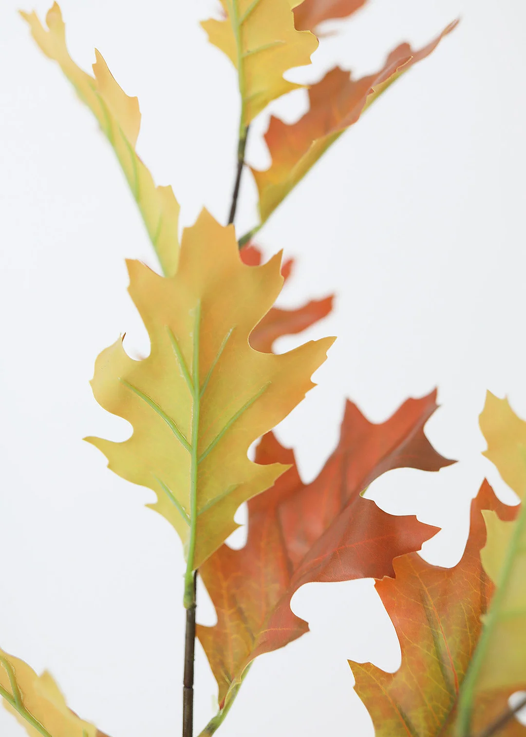 Artificial Fall Oak Leaf Branch - 38"