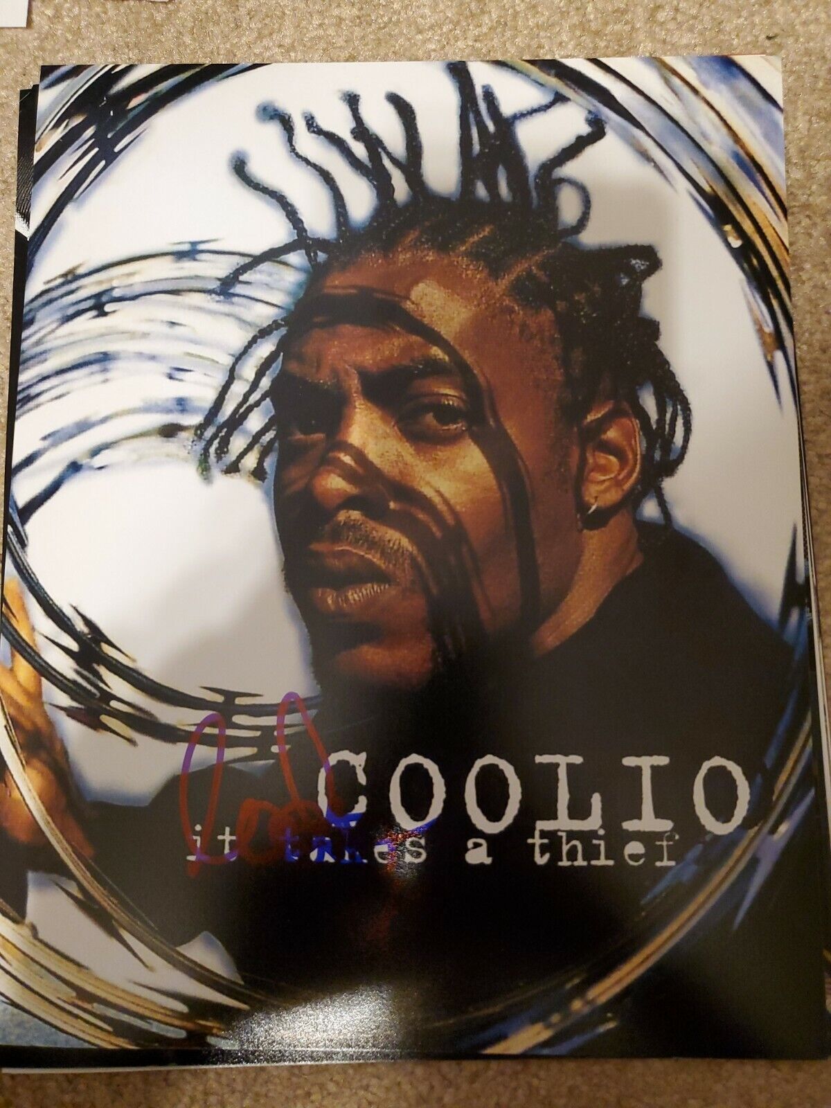 Coolio Signed 8x10 Photo Poster painting