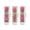 3Pcs Diamond Painting Daisy  Bouquet Bookmark for Book Lovers