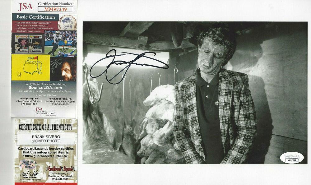 Goodfellas  Frank Sivero autographed 8x10 Photo Poster painting in zer  JSA Certified