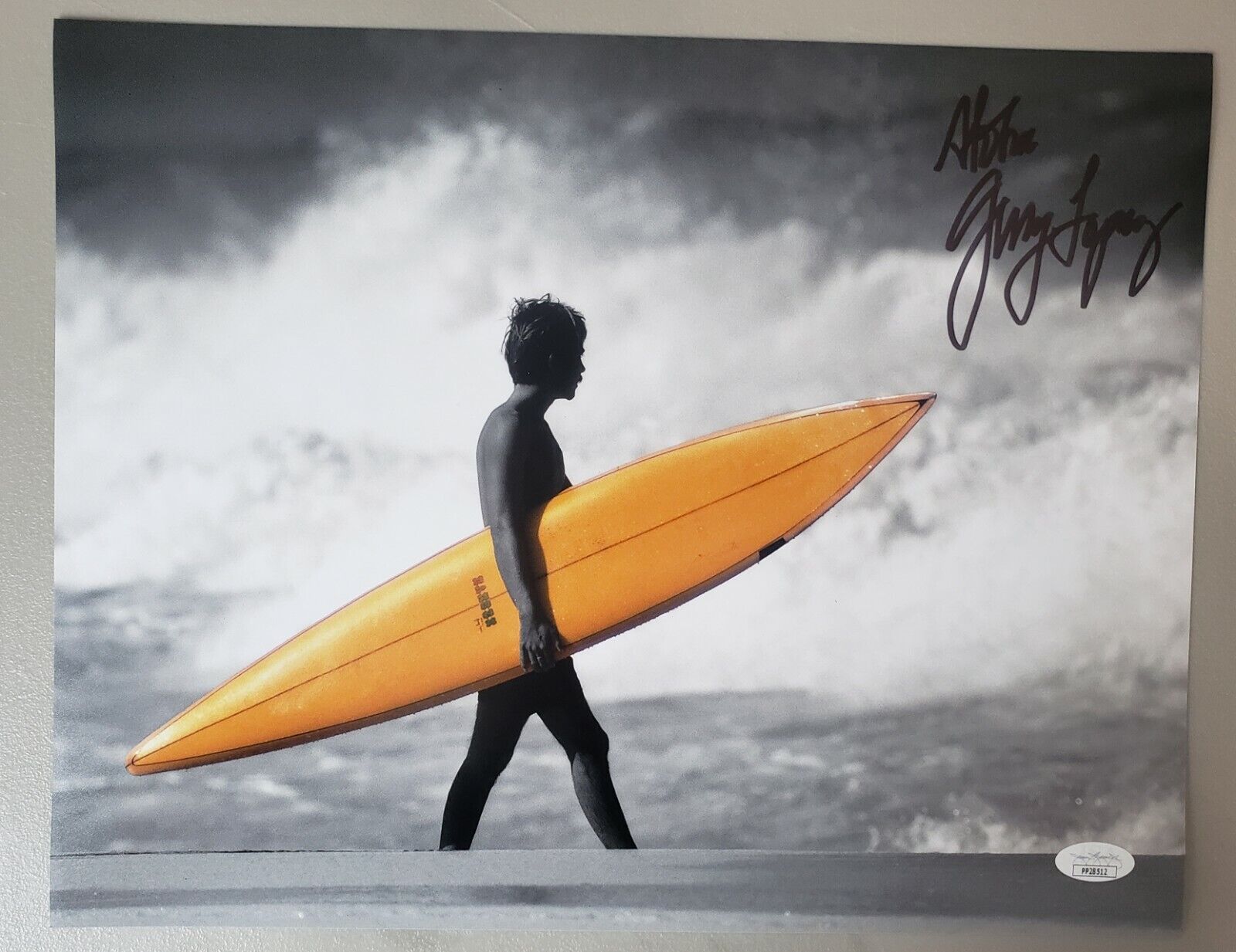 Gerry Lopez Mr. Pipeline 11x14 Autograph. Rare. Surfing legend. Spotlight!! JSA