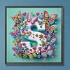 Butterfly Flower S 5D Partial Drill DIY Diamond Painting Kit 30*30cm