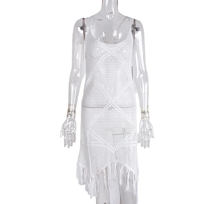 Athvotar Athvotar Solid Color Sexy Sling Skirt Fashion Women's Lower Lumsu Vest Simple Dress