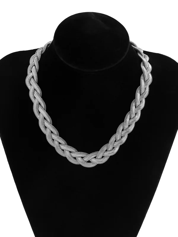 Adjustable Snake Chain Choker Necklace