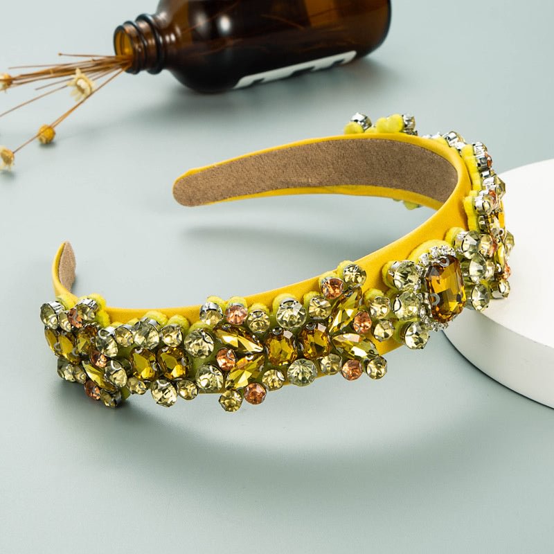 Women's Vintage Colorful Rhinestone Headband