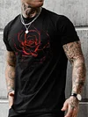 Rose Personality Short-sleeved T-shirt by Inlyline