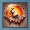 Diamond Painting -DIY Round Drill Sunrise Scenery Girl(40x40cm)