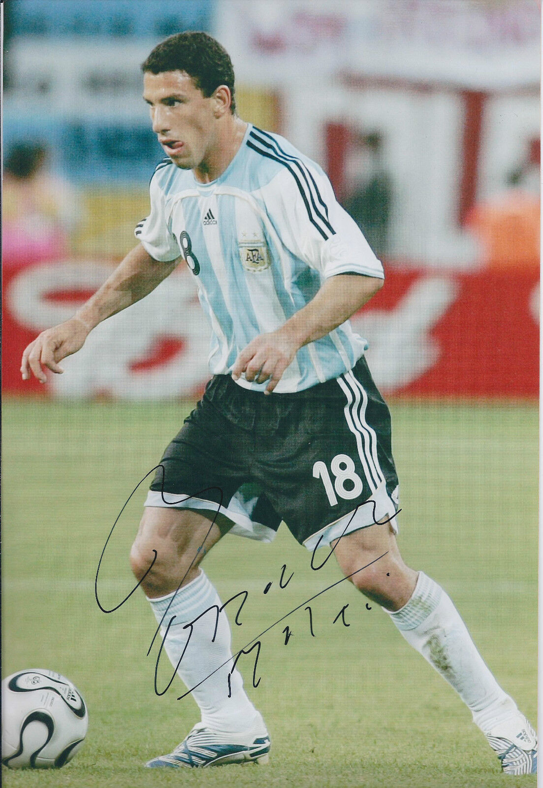 Maxi RODRIGUEZ Signed Autograph 12x8 Photo Poster painting AFTAL COA Liverpool ARGENTINA