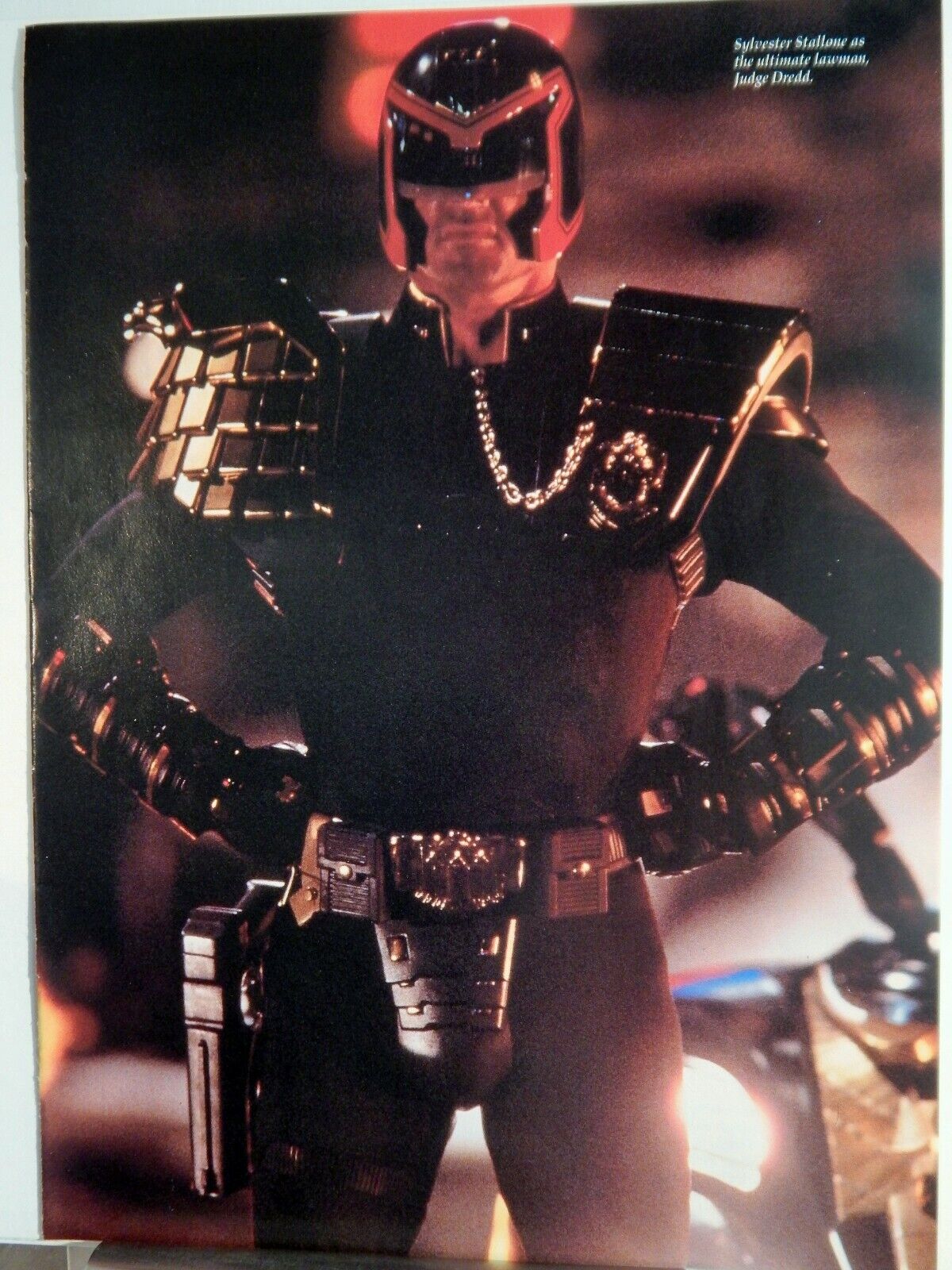 JUDGE DREDD (SYLVESTER STALLONE SCI-FI) ORIGINAL VTG 1995 Photo Poster painting,