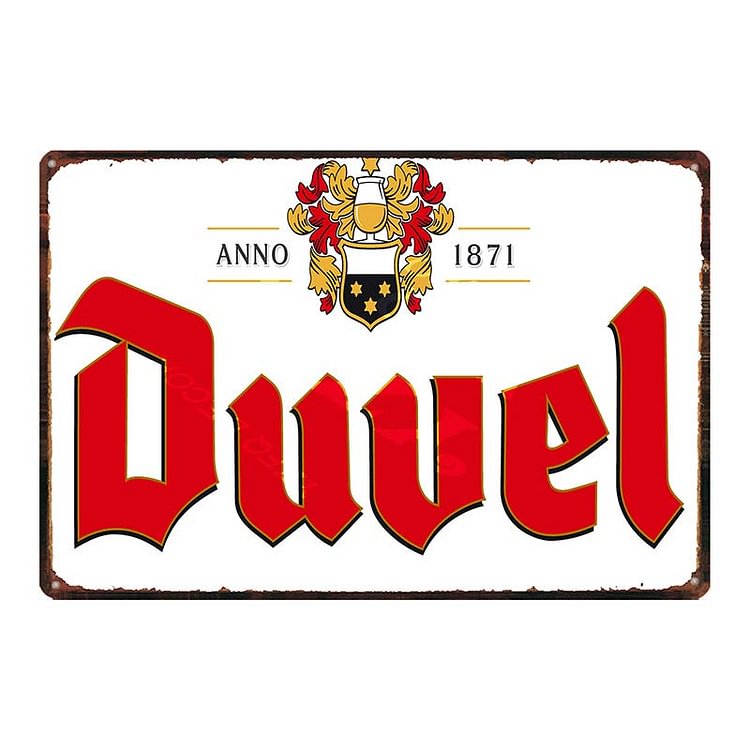 Duvel Beer - Vintage Tin Signs/Wooden Signs - 7.9x11.8in & 11.8x15.7in