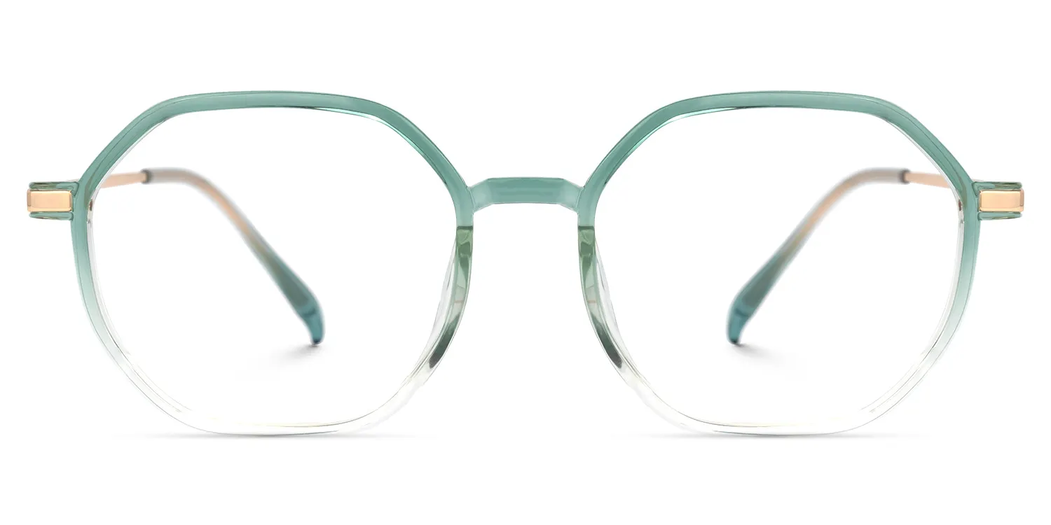 Wenona GrÃ¼n Kristall Geometrisch Brille GrÃ¼n