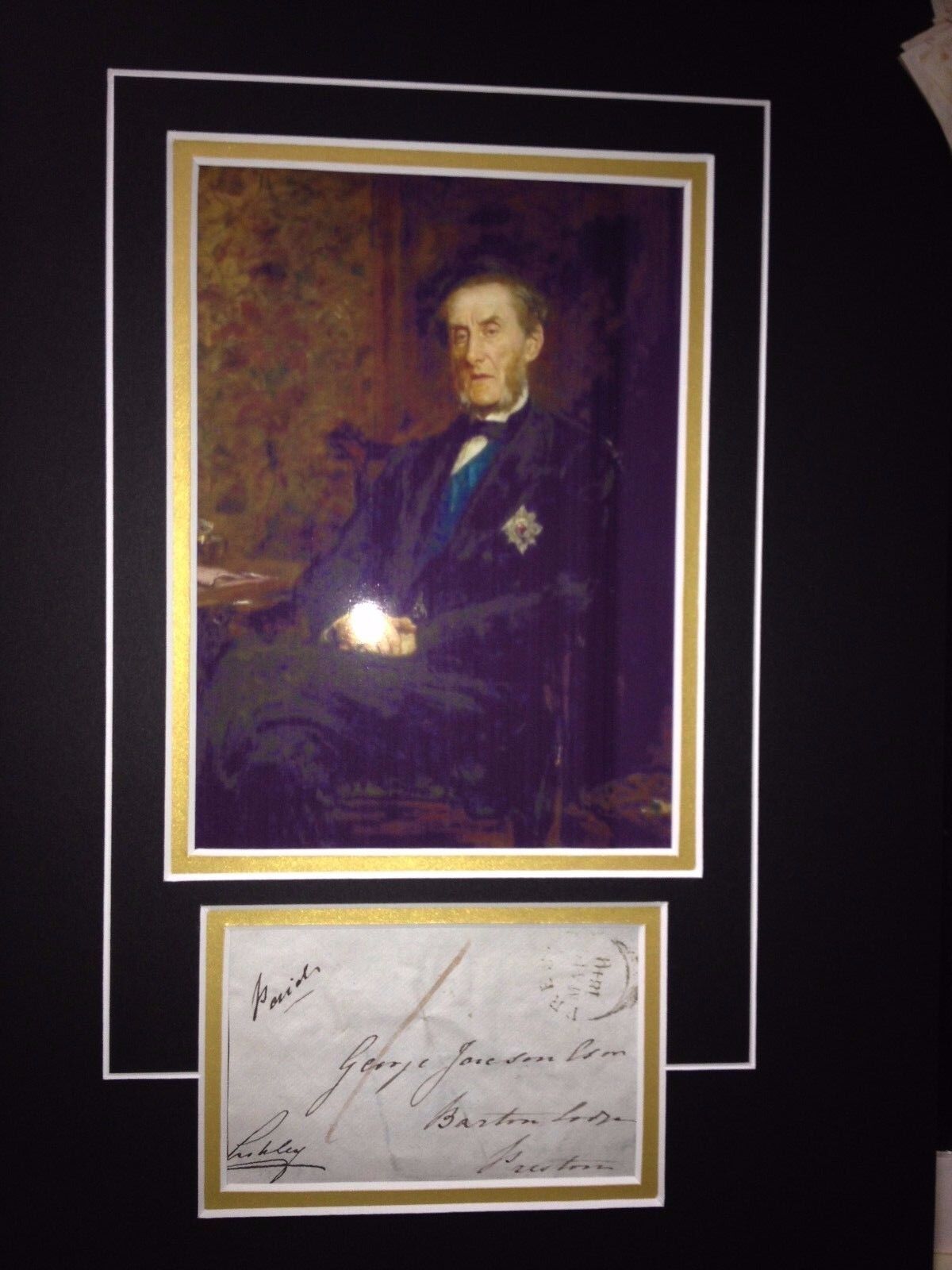 7th EARL OF SHAFTESBURY - M.P. AND SOCIAL REFORMER - SIGNED Photo Poster painting DISPLAY