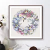 11CT Bird garland-Stamped Cross Stitch 40*40cm/15.75*15.75in