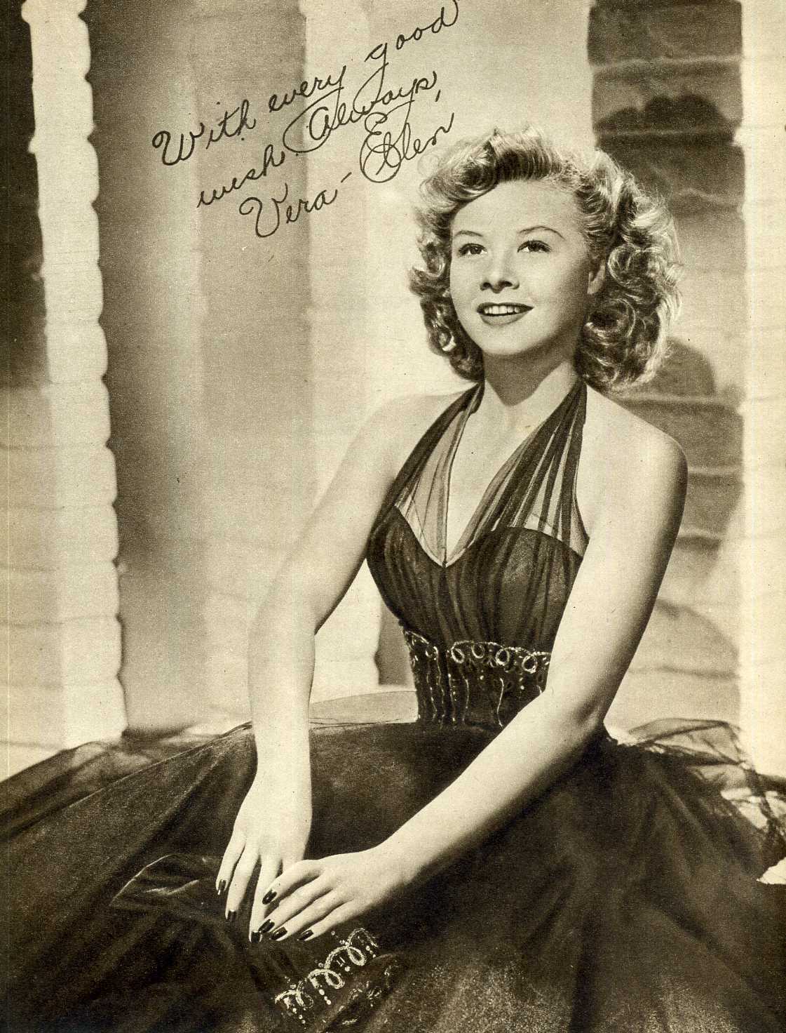 VERA-ELLEN Signed Photo Poster paintinggraph - Film Actress & Dancer - Preprint