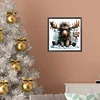 Peinture diamant renne rond renne de Noël-30*30cm