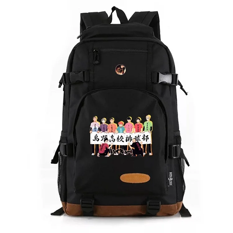 Mayoulove Anime Haikyuu!! Hinata Shoyo #8 School Bookbag Travel Backpack Bags-Mayoulove