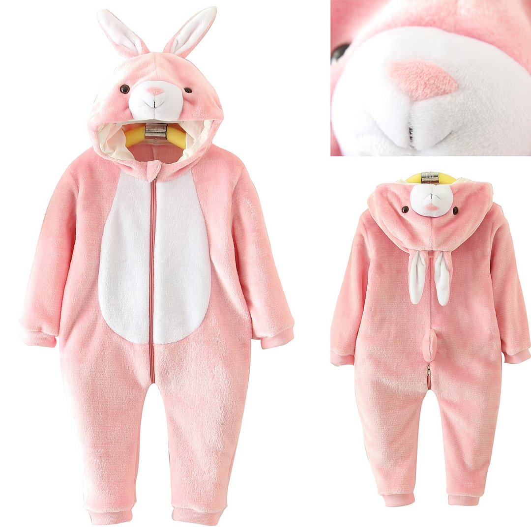Pink Rabbit Baby Infant Toddler Animal onesies Costumes-Pajamasbuy