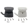 Camper Door Retainer Catch Nylon Door Stop Retaining Catch Holder (White)