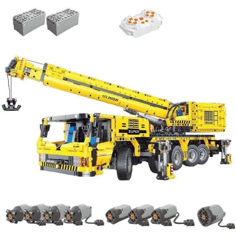 MOC RC Heavy City Lift Crane Trucks Bricks Kids Toys