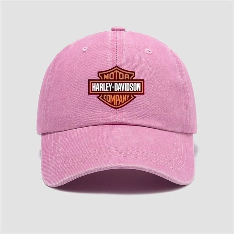 2 Pieces Harley Motorcycle Club Motorcycle Racing Hat Baseball Cap Distressed Men’S And Women’S Peaked Cap Sun Hat Outdoor