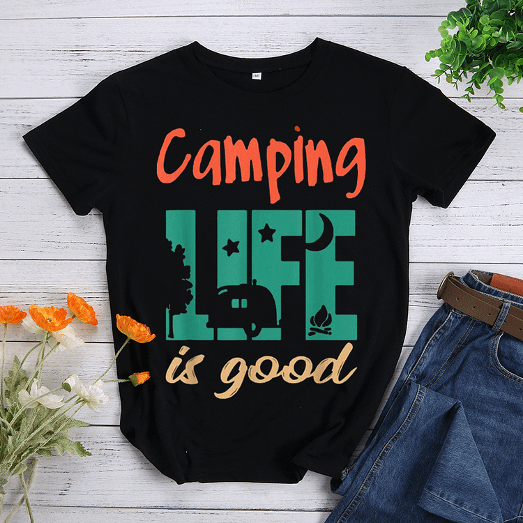 PSL Camping life is good  Hiking Tees -04644