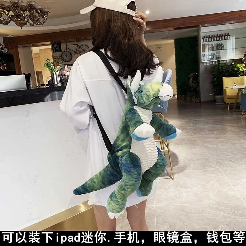 NiceMix Mini Plush Women Personality Shoulder Crossbody Bag Cute Dinosaur Girl Money Phone Bags Messenger Bag Fashion Purse