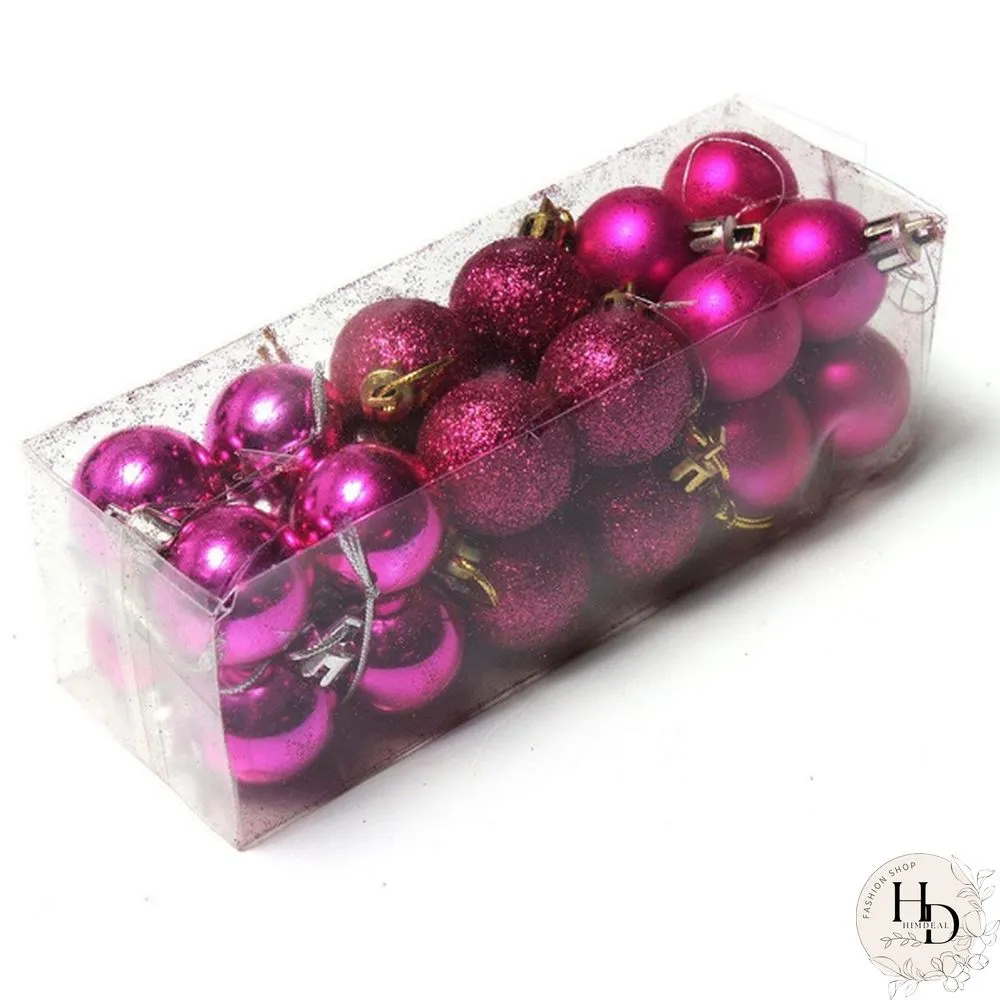 PcsSet Christmas Tree Ornaments Multi-color Ball Plastic Gift for Xmas Holiday Decoration