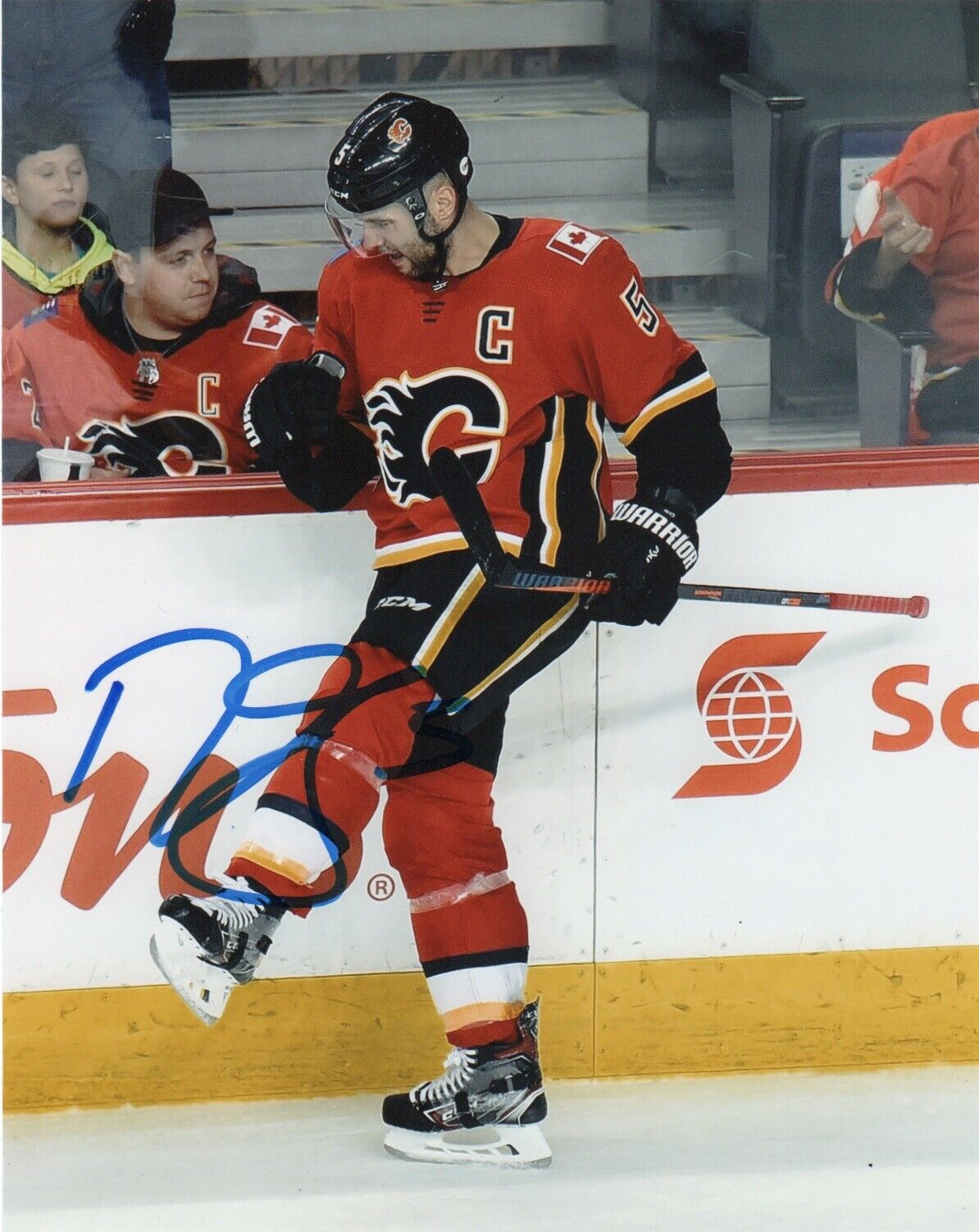 Calgary Flames Mark Giordano Autographed Signed 8x10 NHL Photo Poster painting COA #5