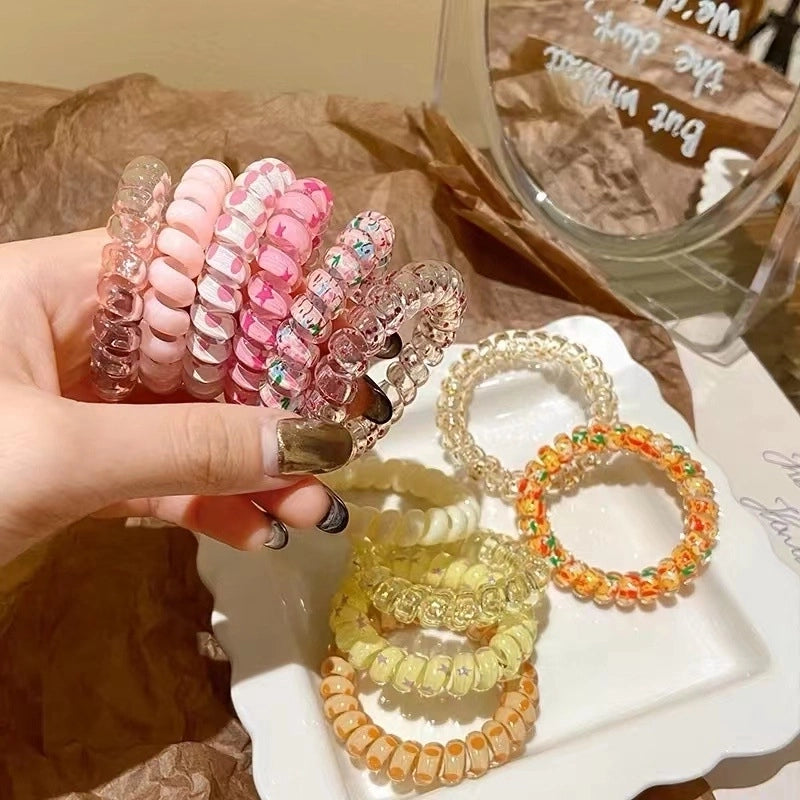 Women’s Cute Sweet Solid Color Plastic Hair Tie