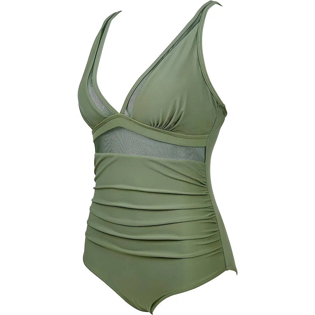 Brownm 2024 New High-Waisted Swimsuit Women's Tight Sexy Hollow Explosion