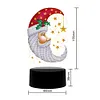 DIY Diamond Painting 7 Color Night Light Lamp Home Decoration Ornament Gift Kit(Xmas Moon)