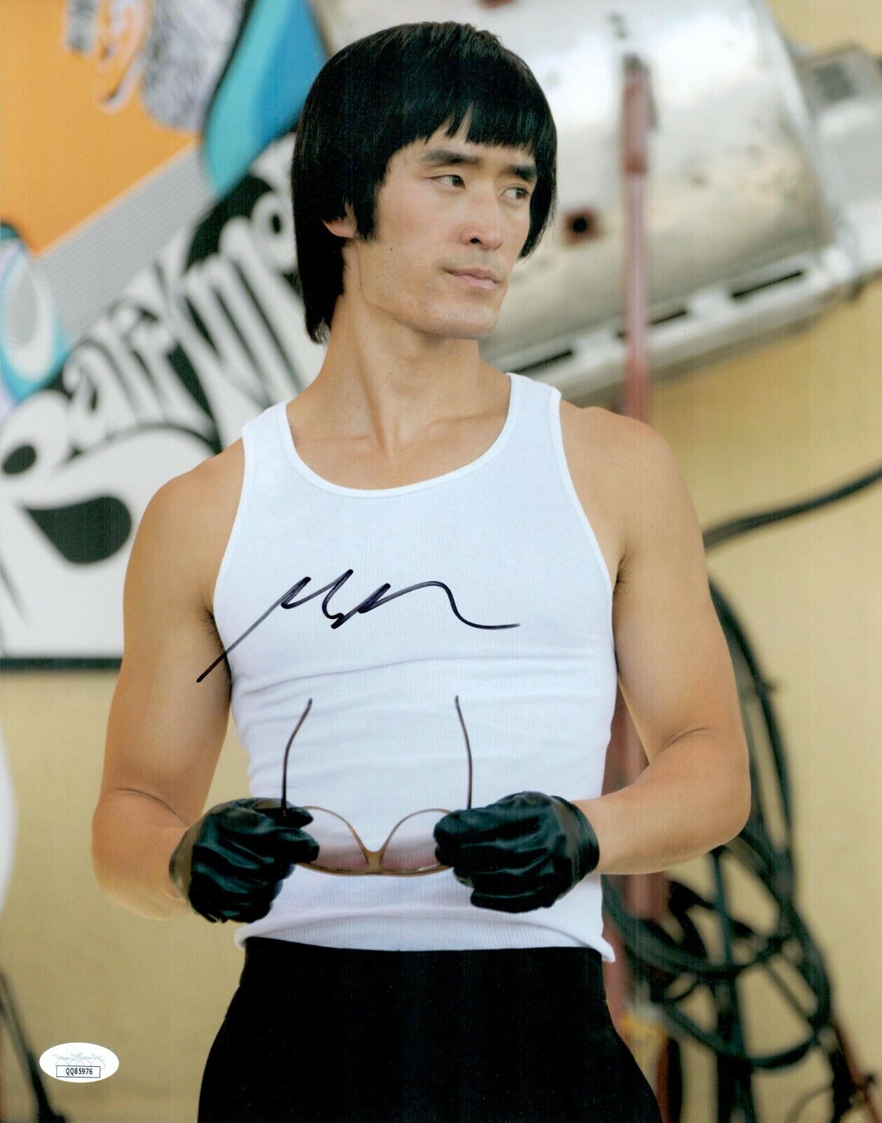 Mike Moh Signed 11x14 Once Upon a Time in Hollywood Bruce Lee Authentic JSA COA