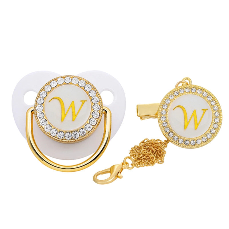 Elegant Letter Silica Gel Baby Accessories