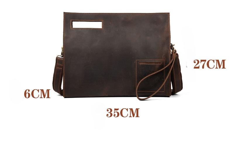 Men's Leather Should Bag A4 Size Briefcase