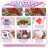 Christmas DIY Special Shape Diamond Painting Pearl Art With Inner Frame Kit 25x25cm(Christmas Cardinal)