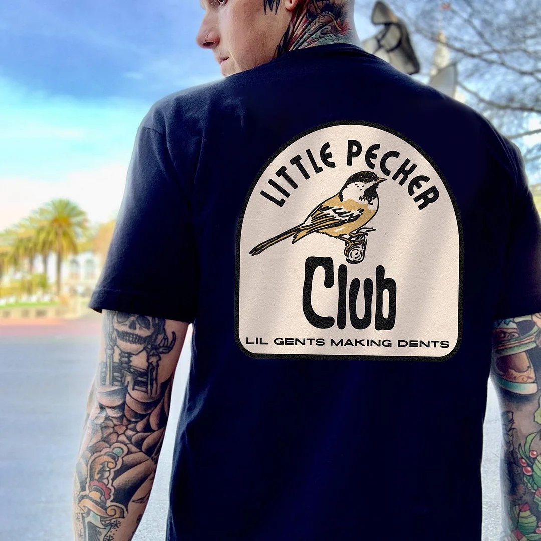 Little Pecker Club Print Men's T-shirt -  
