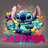 Stitch - DIY Personalisiert Disney Namen Voller Diamant Malerei