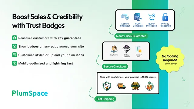 Trust Badges by Plumspace