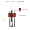 Portable Manual Coffee Grinder 304 Stainless Steel Adjustable Settings Hand-Cranked Conical Grinding Disc For Precision Brewing