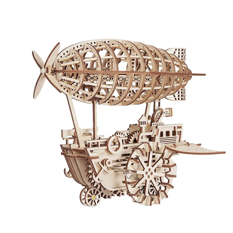 ROKR Air Vehicle Mechanical Airship 3D Wooden Puzzle LK702 | Robotime Online