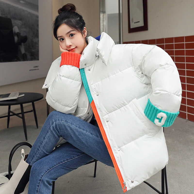 Toloer The New 2023 Winter Korean Version Of Loose Bread Clothing With Color Thickened Cotton-Padded Jacket-Outfit Ideas