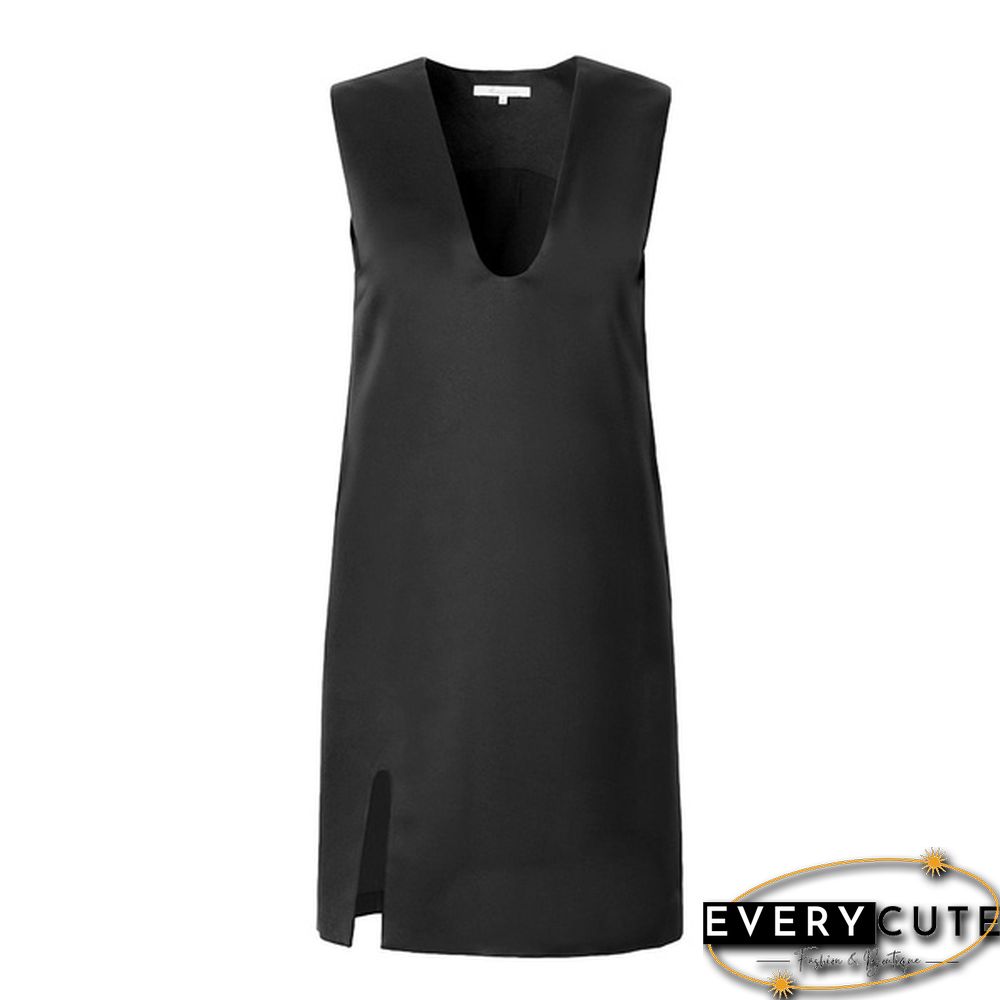 AEL White Tank Dress Women Summer Mini Dress Loose Fashion Sleeveless Casual Dresses Wrap Simple Dress Mini