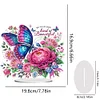 (US Local)Acrylic Special Shaped Butterfly Flower 5D DIY Diamond Painting Tabletop Decor