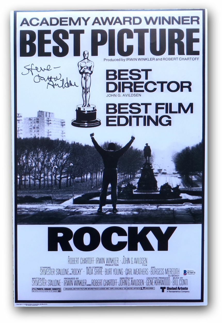 John Avildsen Signed Autographed 12X18 Photo Poster painting Rocky Director Beckett H76076