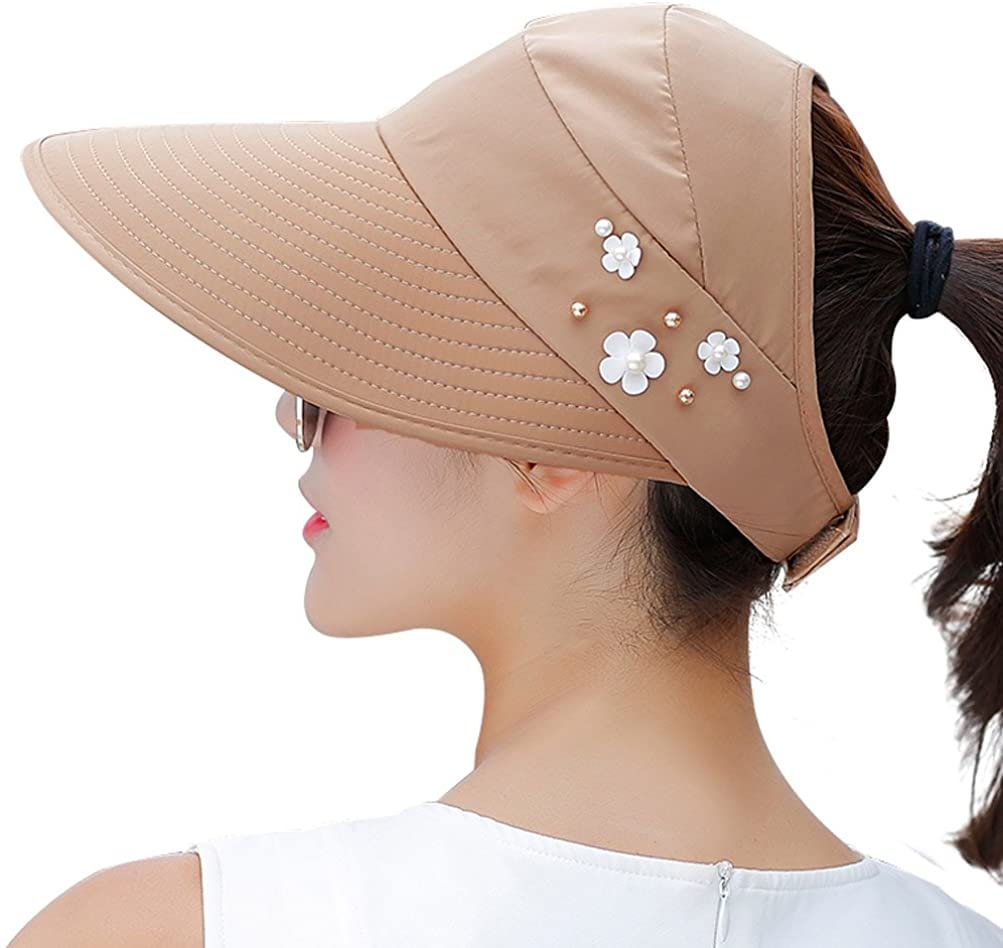 Sun Hats for Women Wide Brim Sun Hat UV Protection Caps Floppy Beach Packable Visor